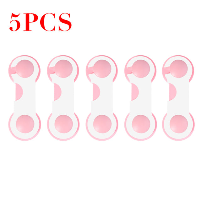 5/10pcs Child Safety Plastic Cabinet Lock Baby Protection From Children Safe Locks for Refrigerators Security Drawer Latches